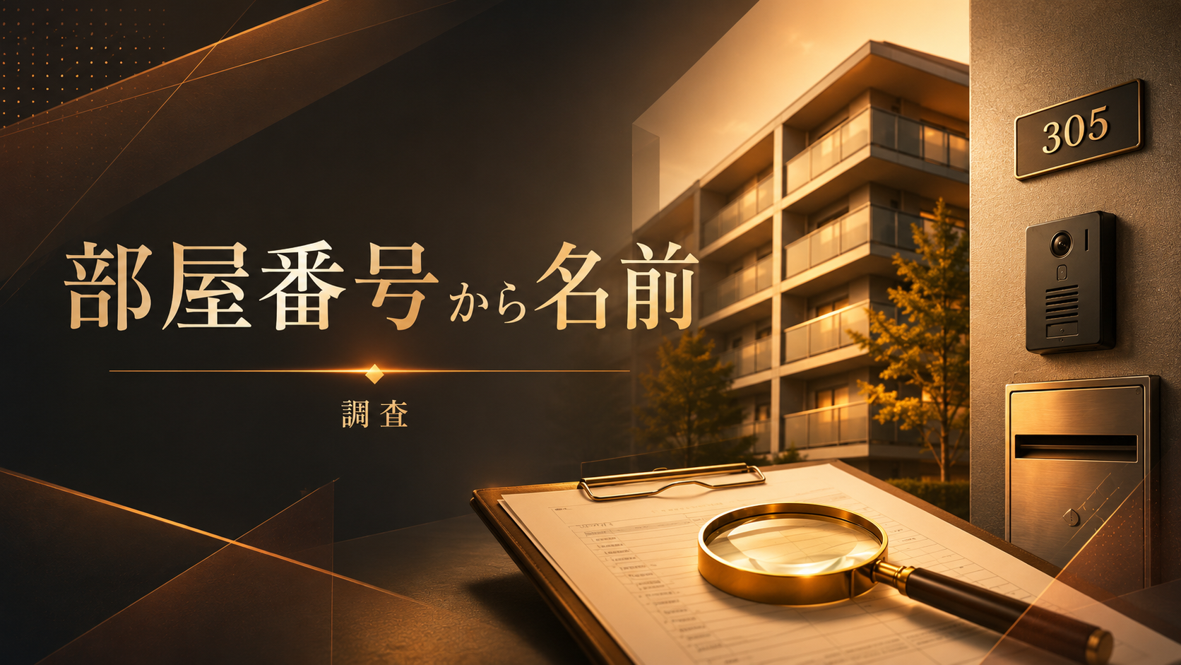 部屋番号から名前を調べる